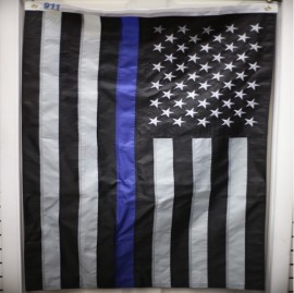 Blue line subdued flag